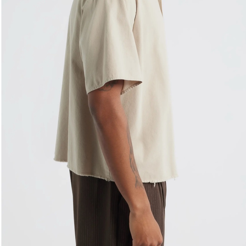 Elwood, Keyhole Short Sleeve Snap-Up Shirt - Picture 3 of 6